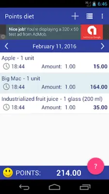 Dieta dos Pontos android App screenshot 10